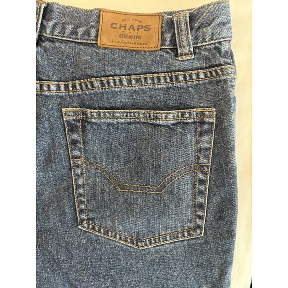 Vintage Chaps Women’s Denim Sz 8 Beaded Pockets Medium-Wash High Rise Mom Jeans - Picture 6 of 13